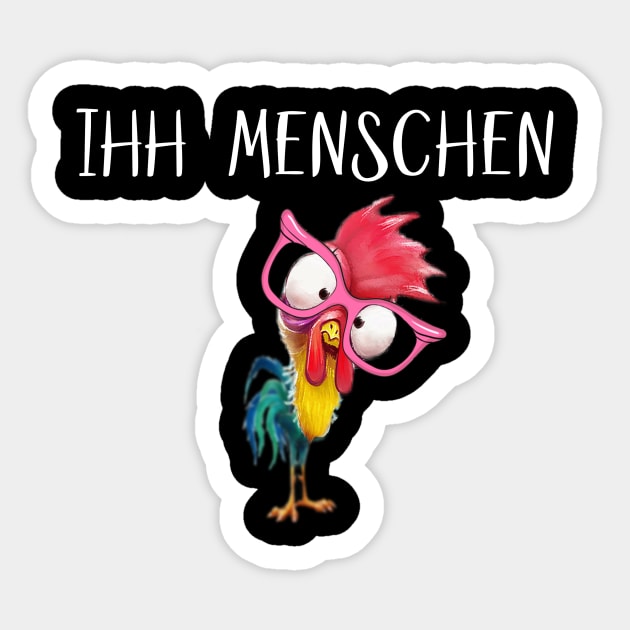 IHH MENSCHEN HÜHNER Sticker by JohnetteMcdonnell